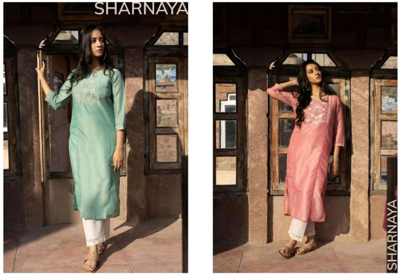 Sharnaya By 100miles Fancy Embroidered Kurti Wholesale Shop In Surat